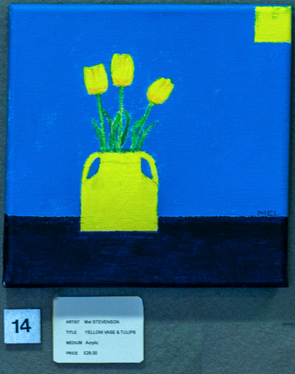 Yellow Vase &amp; Tulips